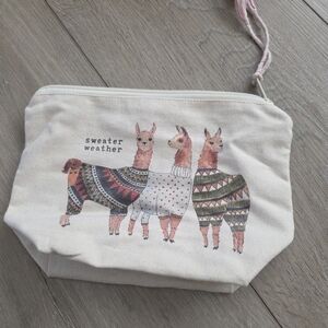 Sweater Weather Alpaca Cosmetic Pouch